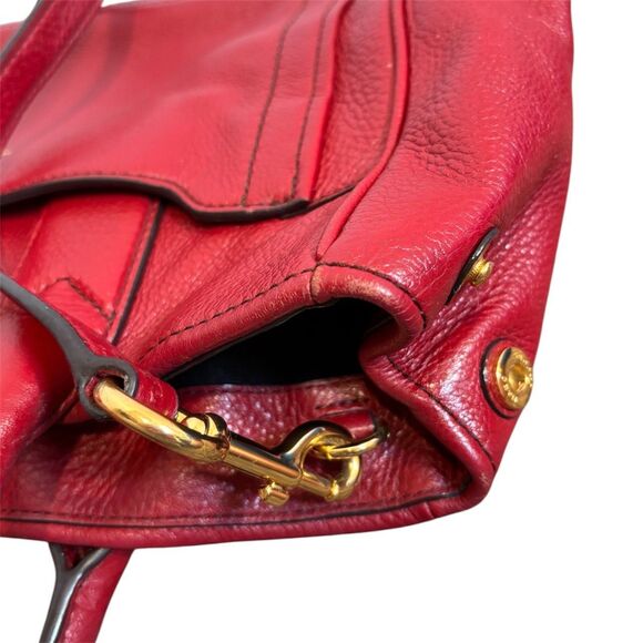 Marc Jacobs Empire City Bag Calfskin Cherry Red Large Crossbody Strap Included - Picture 6 of 9